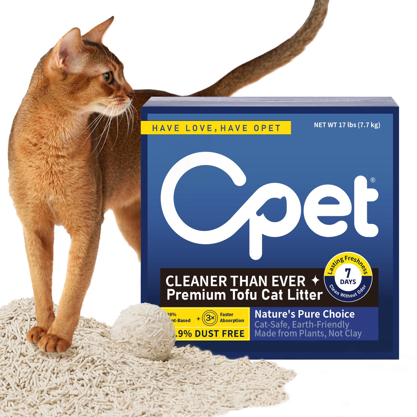 OPET 100% Natural Tofu Cat Litter 7.7kg